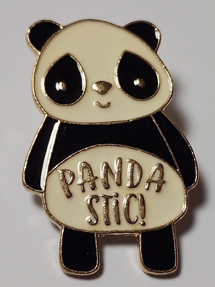 Panda Stic! Panda Bear Lapel Pin