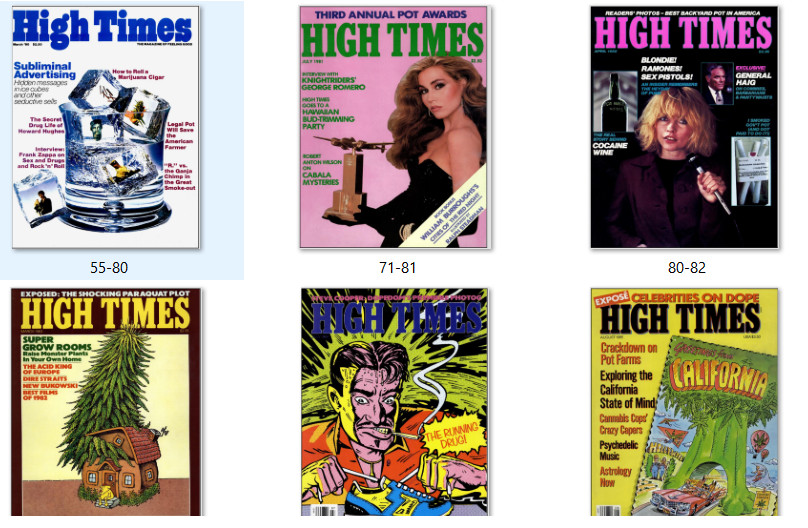 High Times Super Large Bundle Mainly Complete 1974-2018 Collection Plus Bonuses