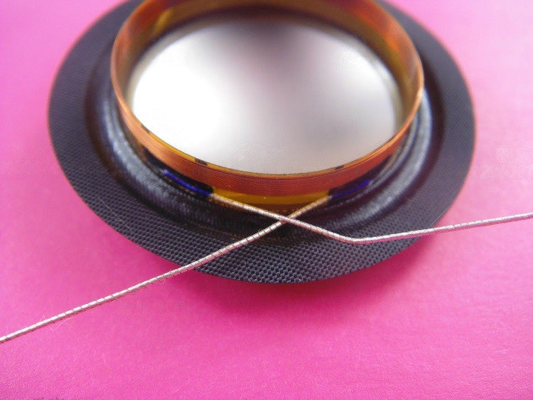 25.5 Core 25.4mm Titanium Composite Tweeter Diaphragm 8Ω Single Side Lead