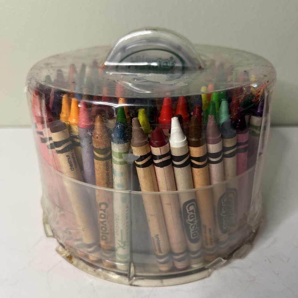 Vtg Crayola Cascading Tower Crayon Pack