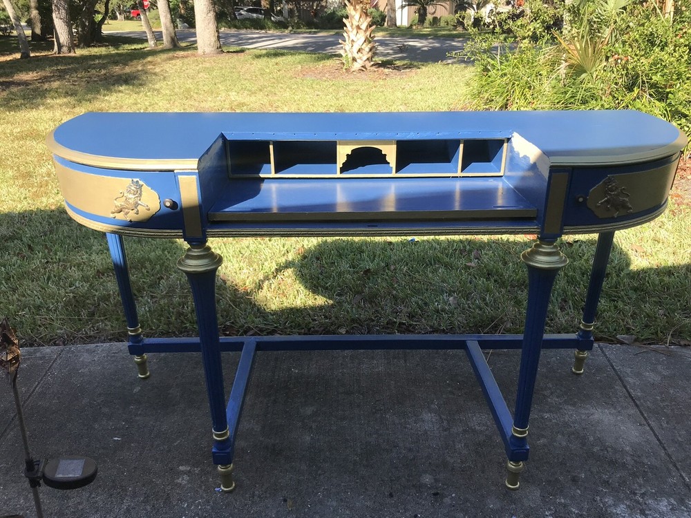 Antique desk Refinished Approximately Two Centuries Old. New Bottom Base