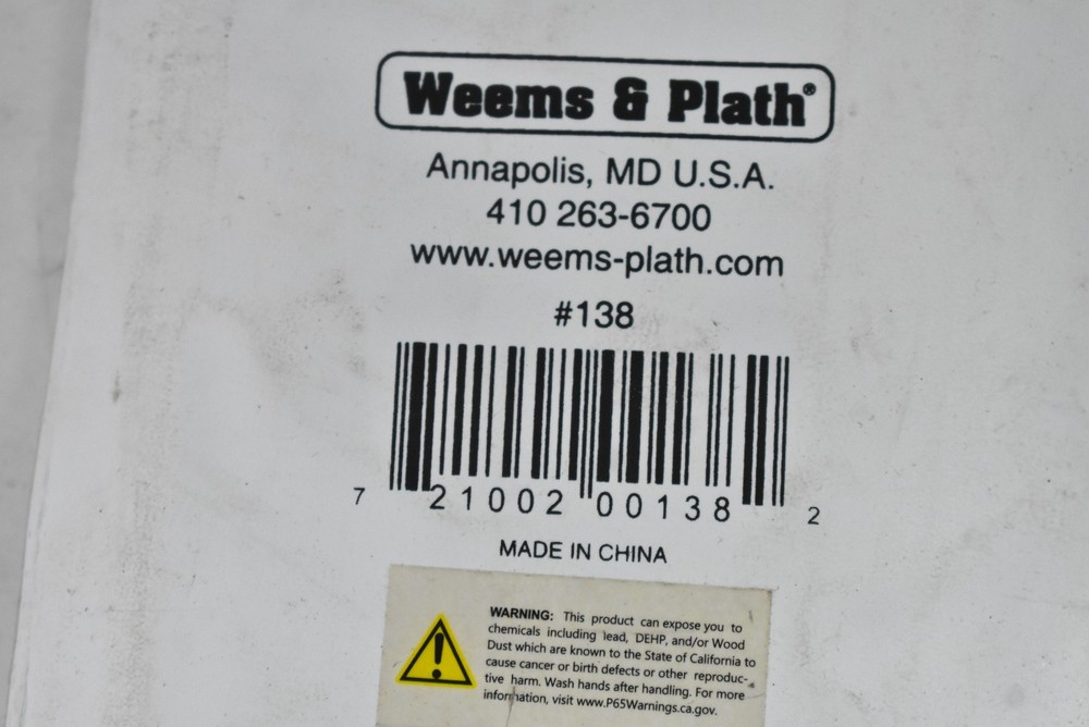 Weems & Plath Clear Parallel Ruler 18 In Protractor Scale Chart Plotter