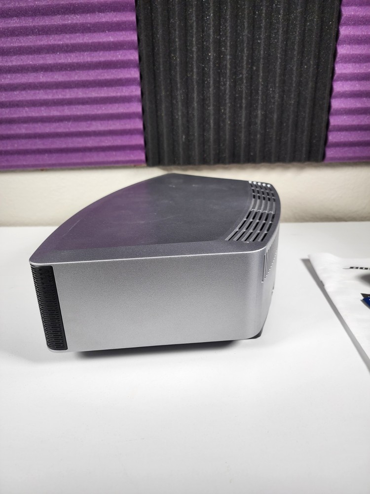 *NICE* Bose Wave Music System IV Platinum Silver w/ Remote, Manual, Sample Disc!