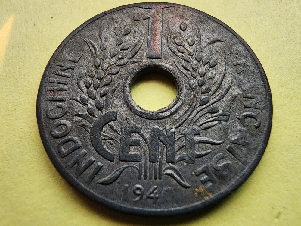 1940 FRENCH INDO-CHINA 1 CENT COIN