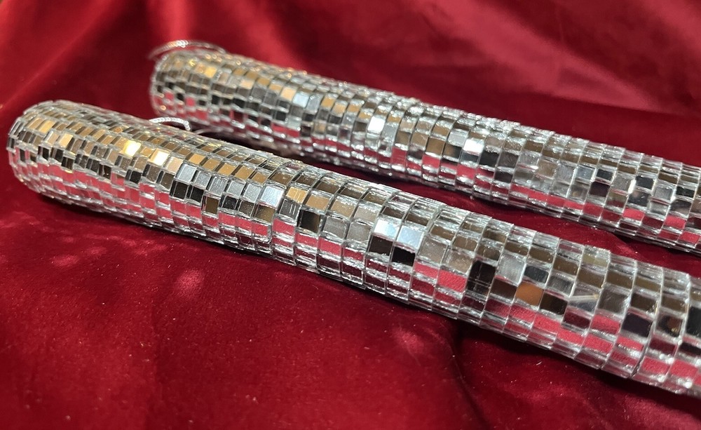 Mirror Ball Icicle Ornament 4 Piece Set