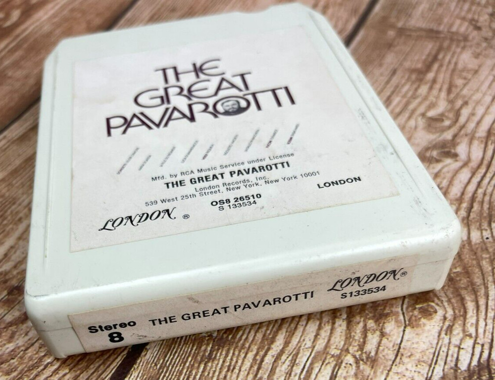 The Great Pavarotti 8 Track Tape