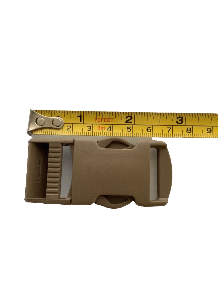 4 ITW Nexus 25mm Buckle Quick Release Backpack Webbing Strap Plastic Clip Tan