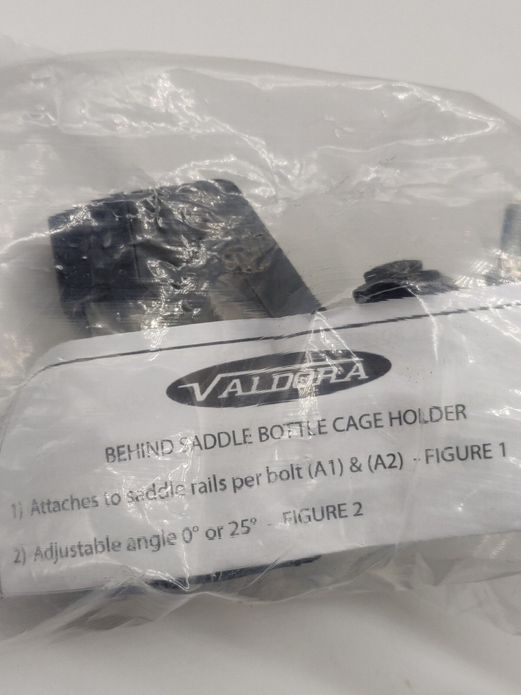 Valdora Behind Saddle Bottle Cage Holder Black
