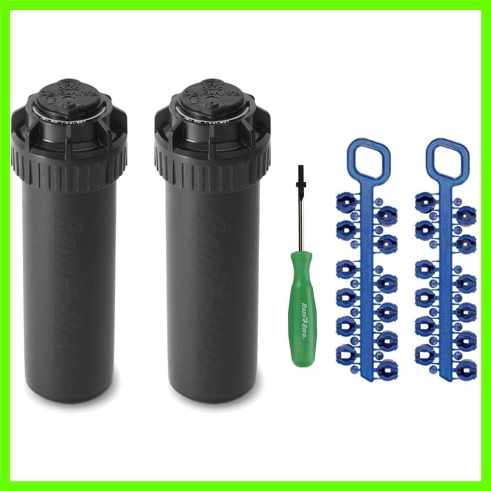 Rain Curtain Nozzle Technology Sprinkler - 5004 PC, 25-50 Feet Coverage, 2 Pack