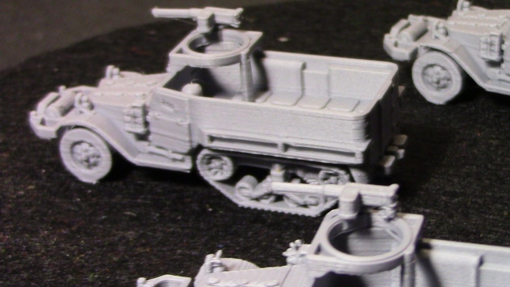 🔥 15mm 3D Print WW2 US M3/5 Halftrack (3)