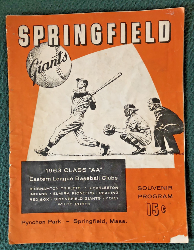 Springfield Giants Class "AA" BASEBALL AUTOGRAPHS 1963 Al Erickson & Frank Corej
