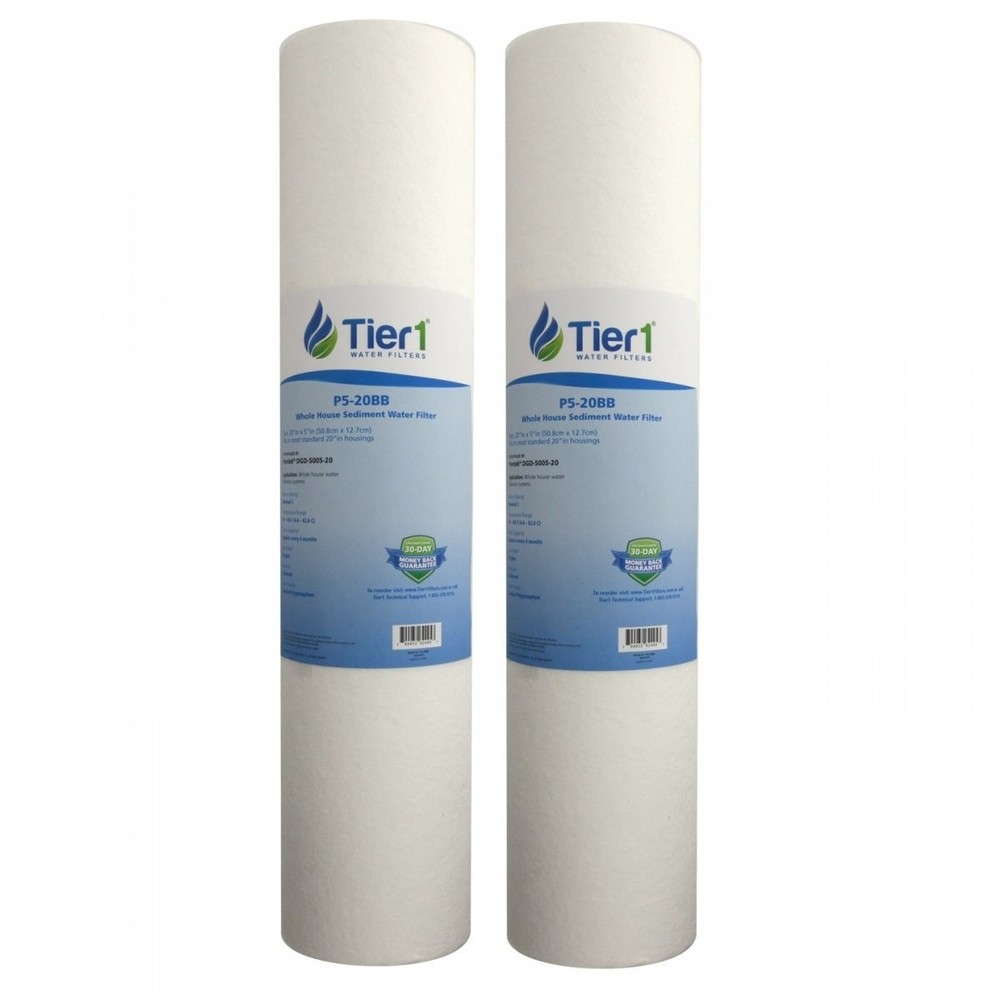 20 x 4.5 Inch 5 Micron DGD-5005-20 Polypropylene Sediment Water Filter 2 Pack