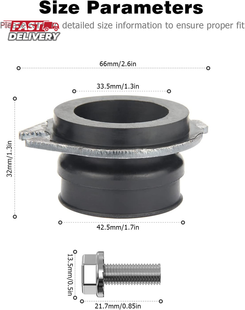 Garbage Disposal Parts for Insinkerator, 75499 Flex Coupler Replacement Parts Co