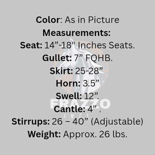 BARREL RACING LEATHER SADDLE WITH COMPLETE SET, Handmade Saddle