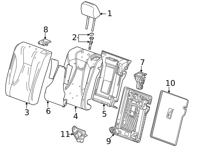 Genuine GM Headrest Guide 86779247