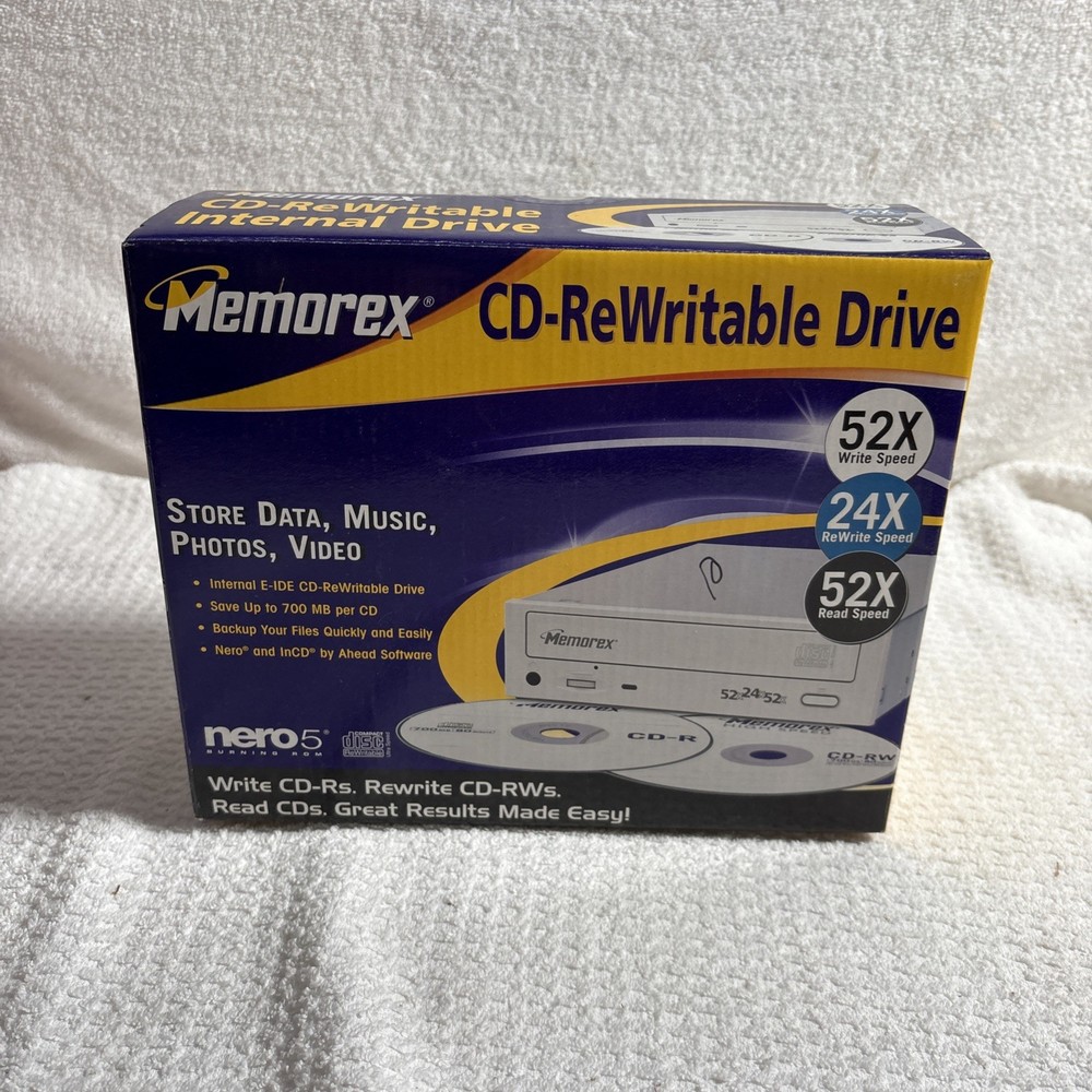 Memorex CD Re-Writable Drive NEW