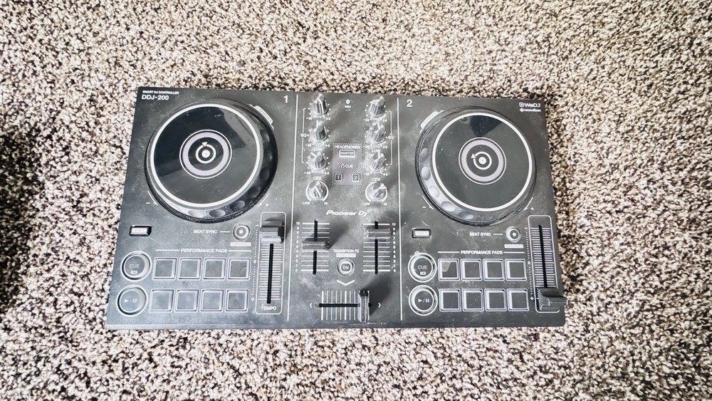 Pioneer DJ DDJ-200 Double Deck Controller Loop/Sampler Filter Portable Black