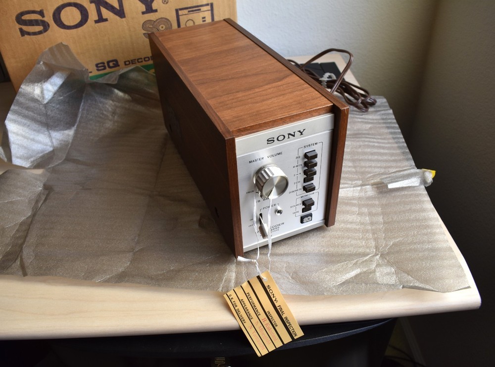 Vintage Sony SQD-2050 4 Channel SQ Decoder - New open box - With all documents