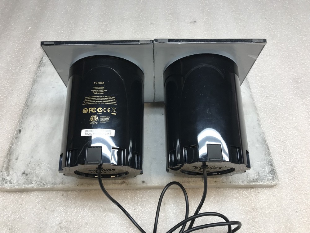 Altec Lansing Expressionest FX2020 Computer PC Speakers Black/Clear W/ Adapter