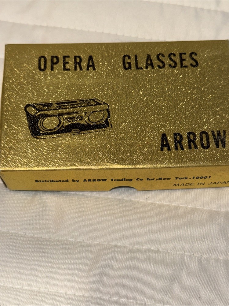 Vintage Chronex Glasses BLUE & Chrome Folding Binoculars W/ Original Box