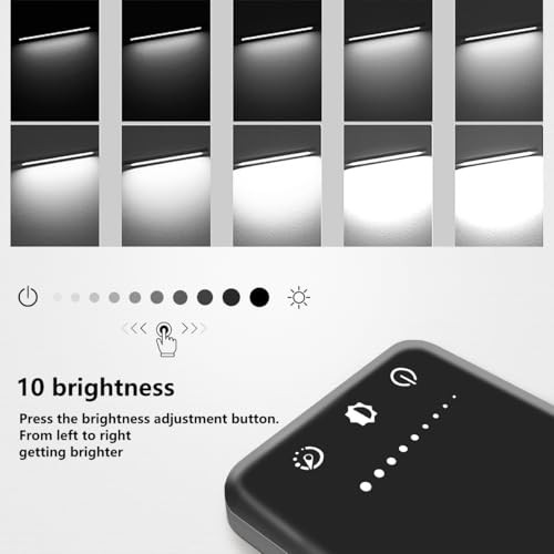 LED Desk Lamp Dimmable Table Lamp Reading Lamp with USB first-generation Black