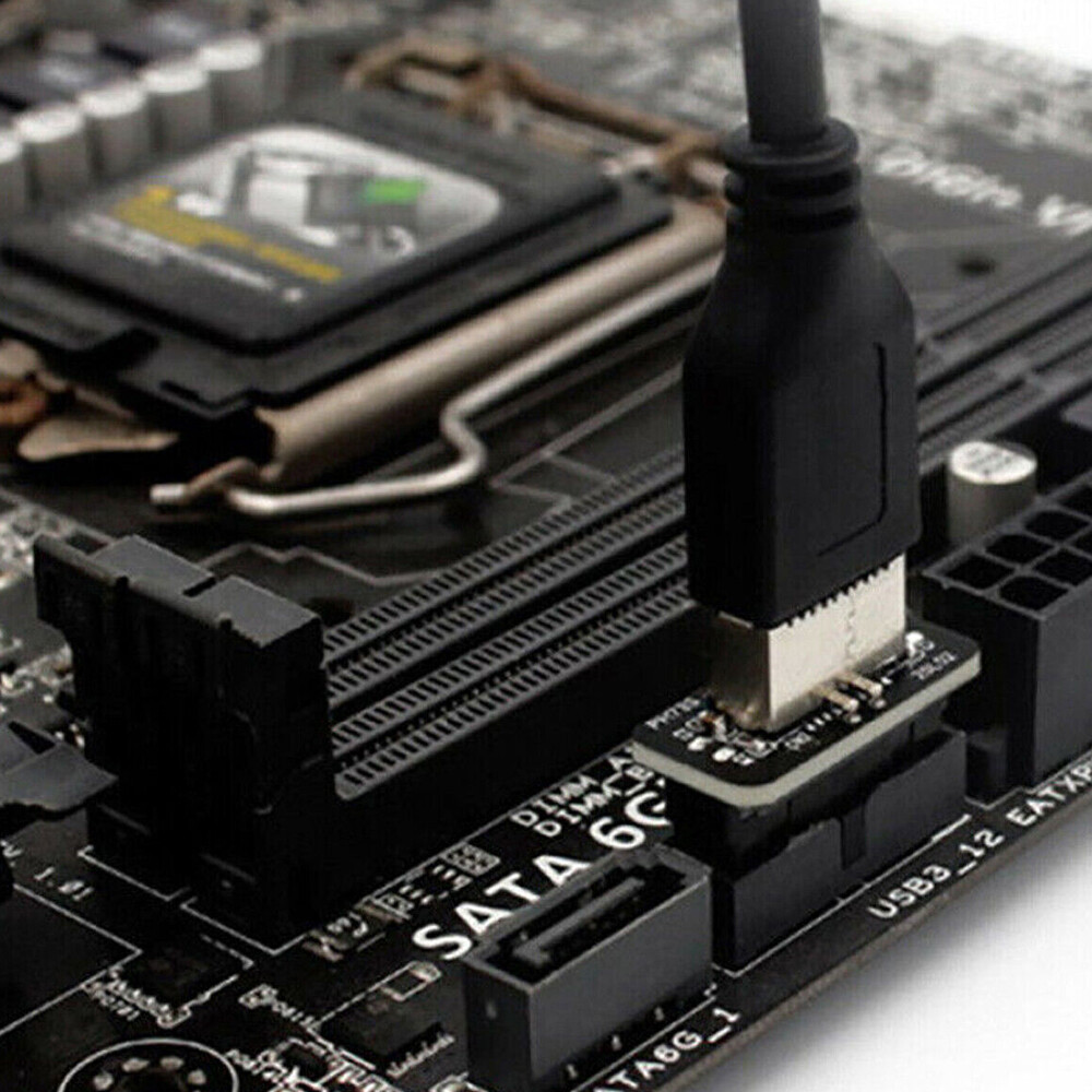USB3.0 Internal Header to USB 3.1/3.2 Type C Front Type E Adapter 20pin to 19pin