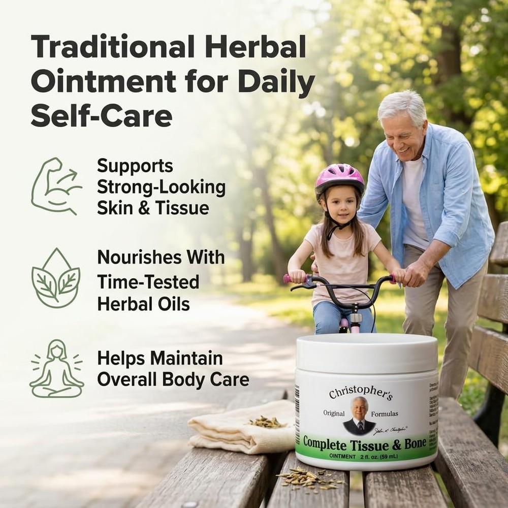 Complete Tissue & Bone Ointment, Blend for Skin & Connective Tissue, 2 oz Jar