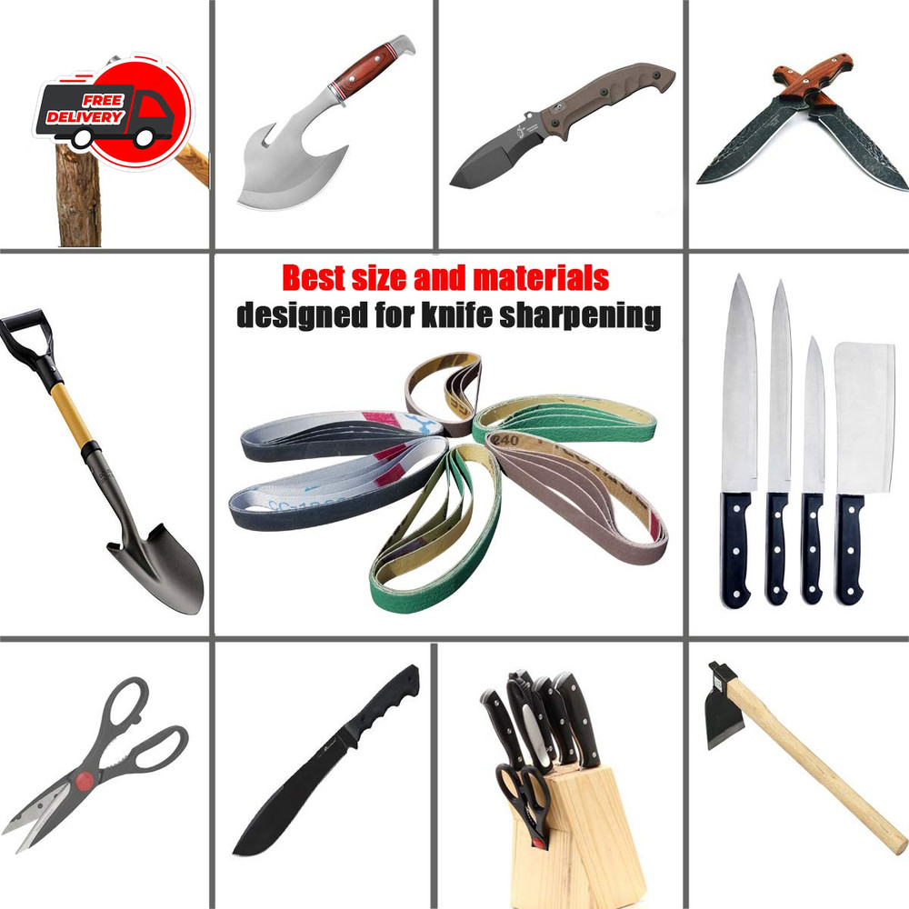 24 Pcs 1/2" x 12" Replacement Belts for Work Sharp Knife Sharpener