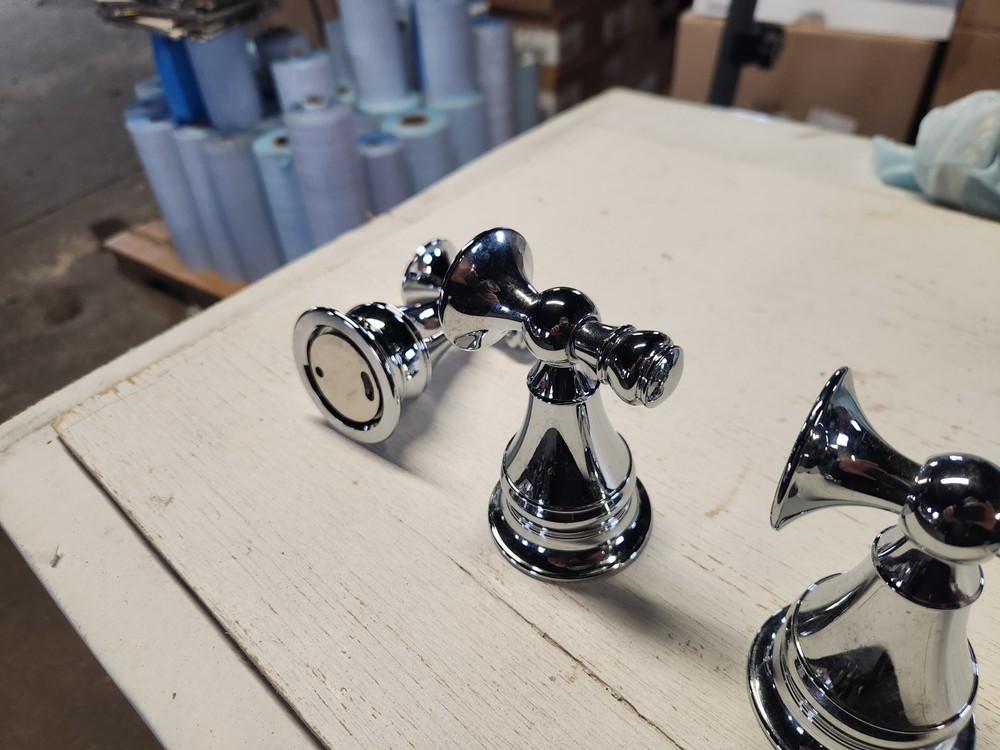 bathroom accessories 3 Polished Chrome Mounts