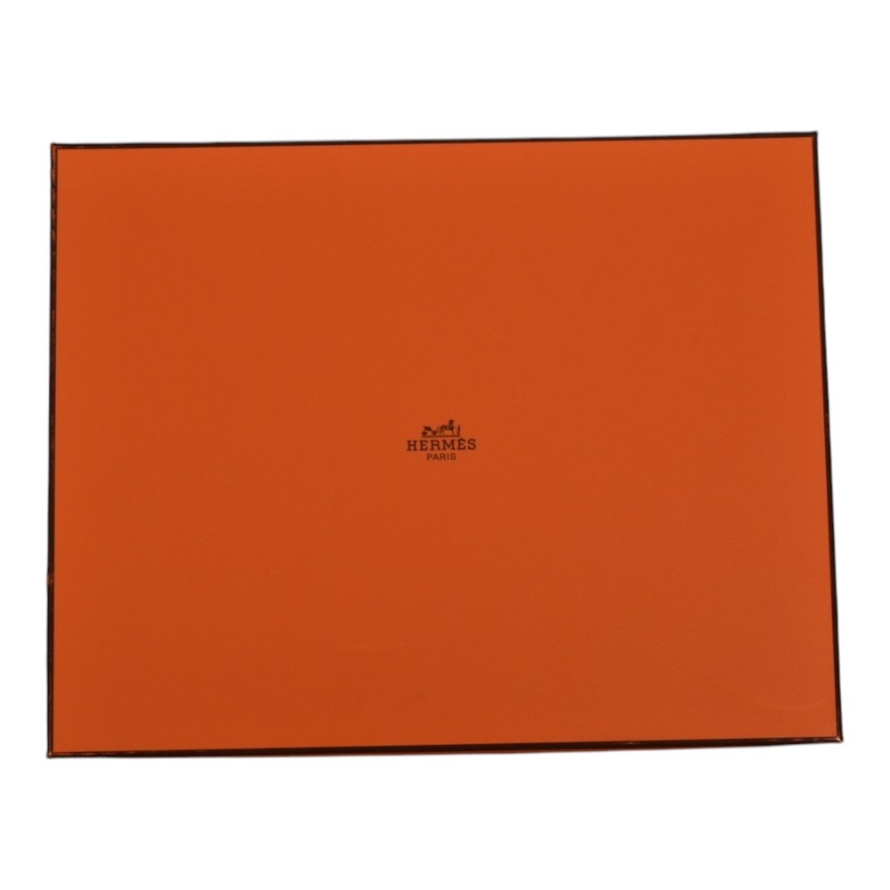 HERMÈS Authentic Empty Gift Box ONLY LOGO Ribbon Container Orange 8.75" X 10.75"