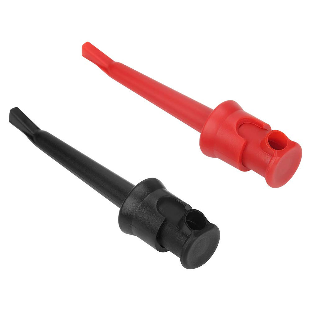 Pack of 10 Multimeter Test Hook Silicone Grabbers Testing Probes Insulation Clip
