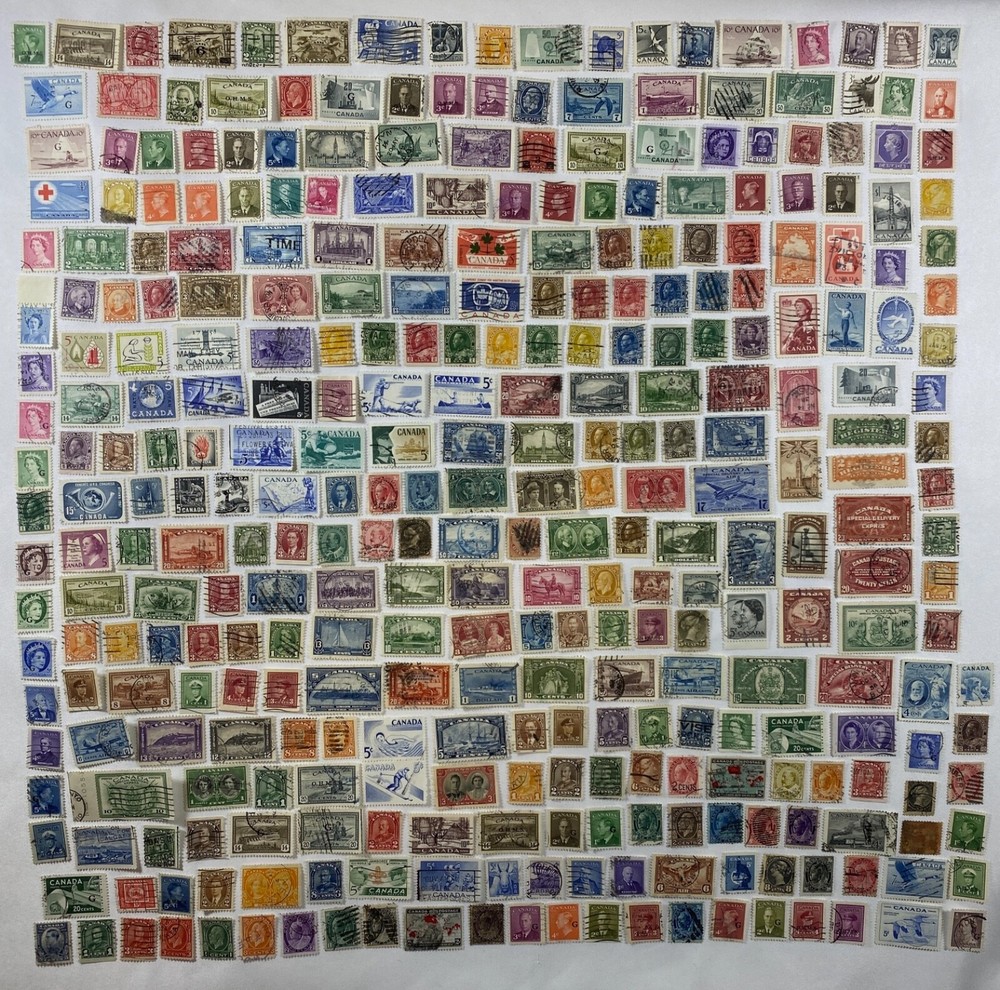 Stamp Vault POWERFUL Canada Collection - 330+ ALL DIFFERENT PRE 1960 - CV $$$
