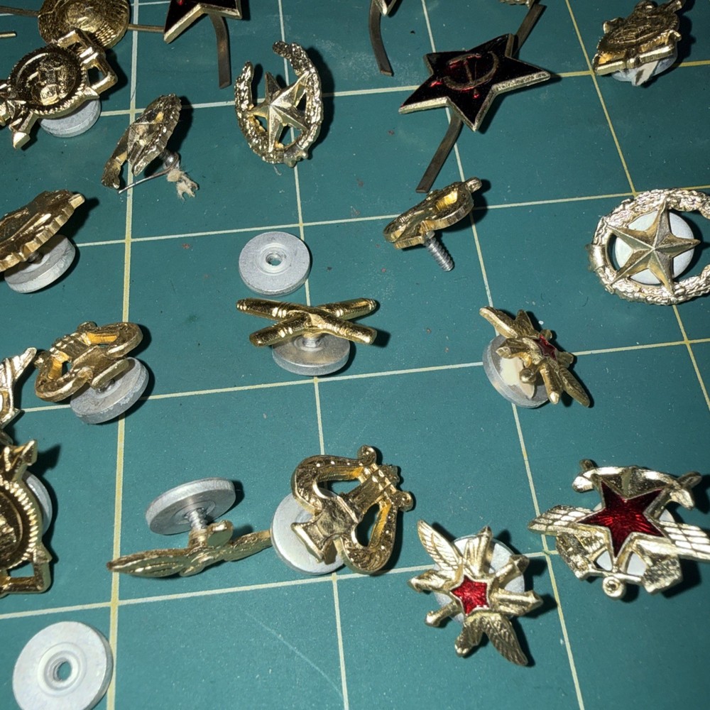 Soviet vintage military Pin Lot USSR