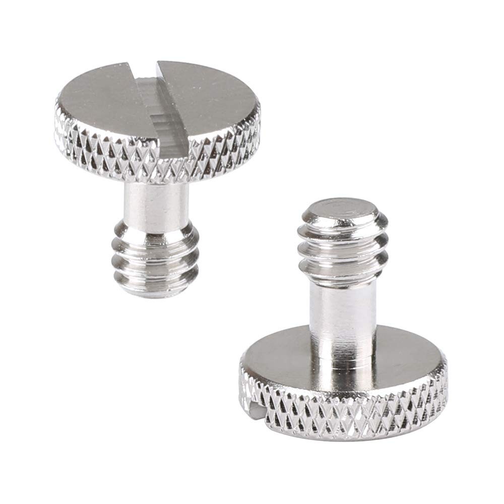 Camera Screw with 1/4"-20 & 3/8"-16 for Quick Release 1, Silver