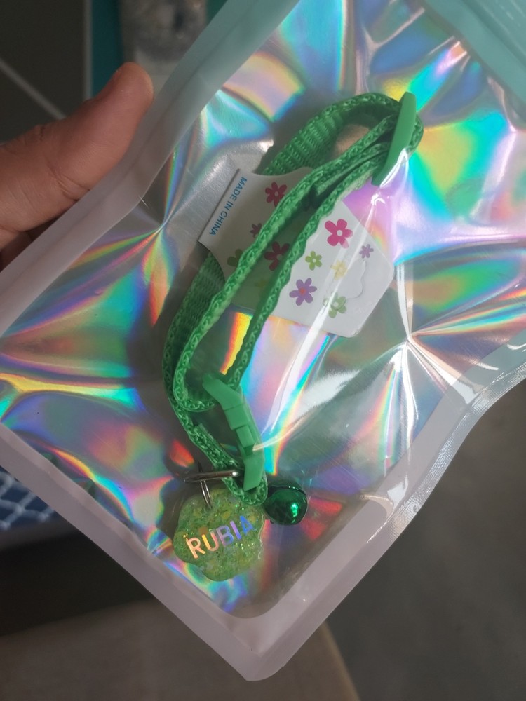 Collar personalizado para mascotas glitter