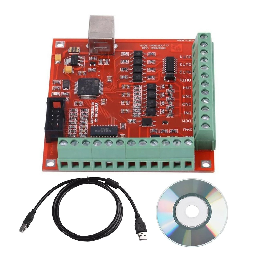 CNC USB 100Khz Breakout Board 4-Axis Driver Motion Controller For MACH 3