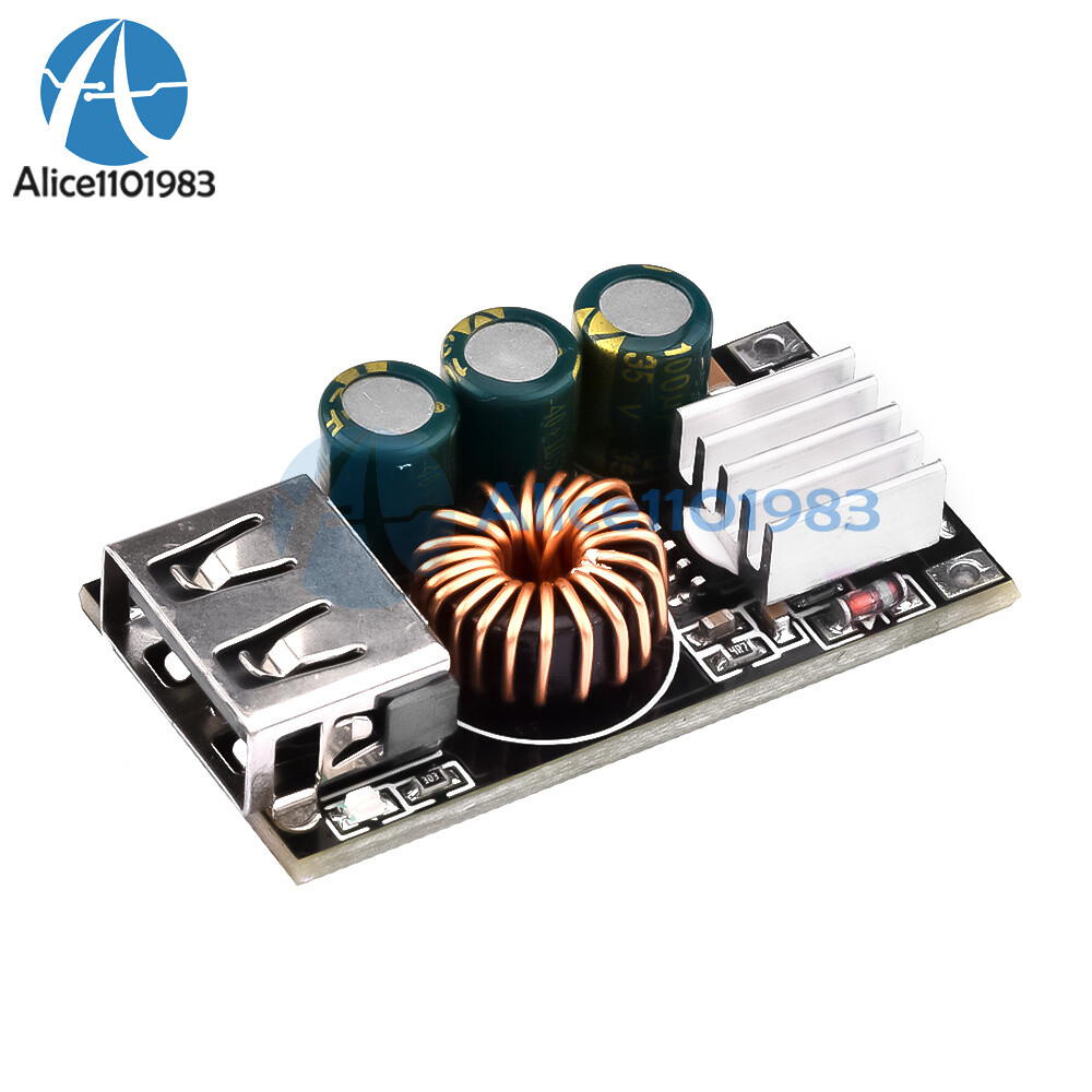 USB Mobile Phone Charging Board Fast Charging Car DIY Conversion Module DC Buck