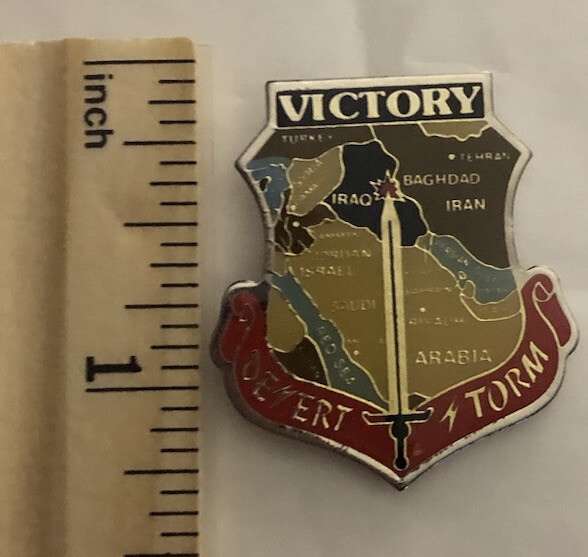 Victory Desert Storm  Lapel Pin