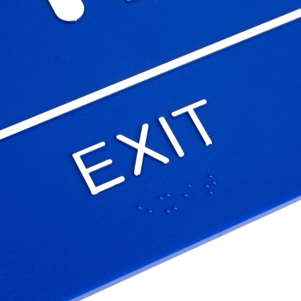 USA SELLER ADA EXIT SIGN W/BRAILLE