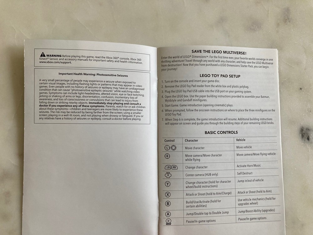 LEGO Dimensions | Xbox 360 | Manual Only
