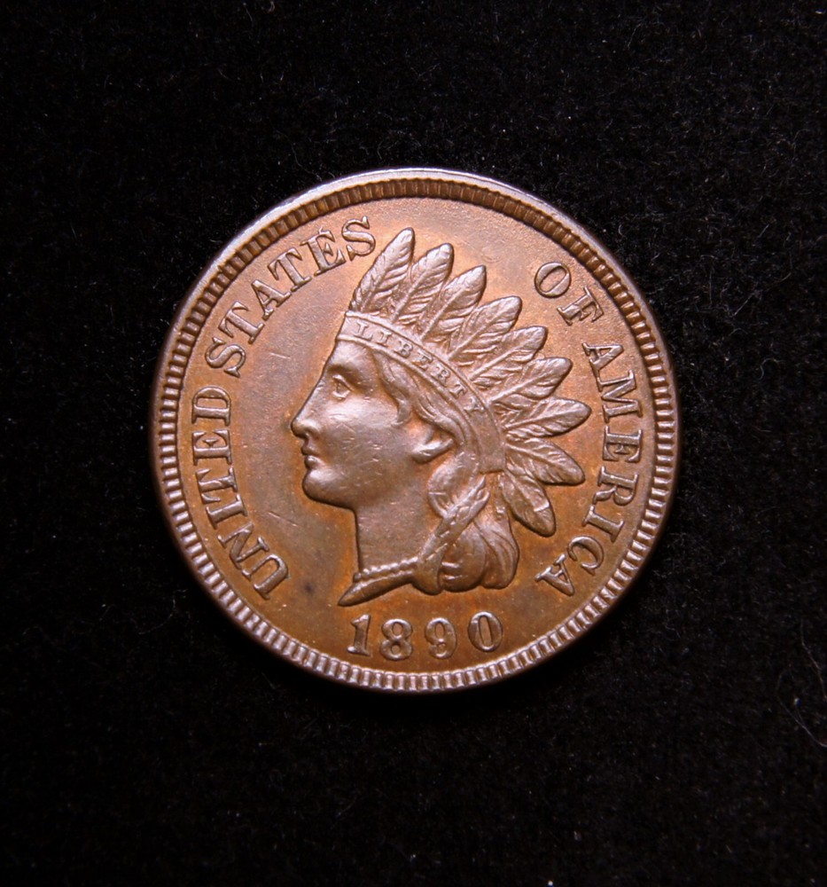 1890 Indian Head Cent UNC