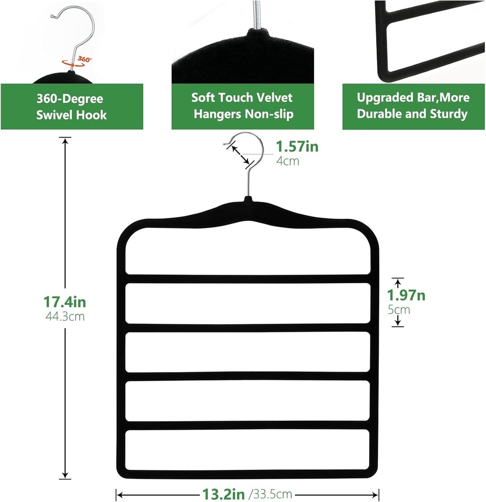 Closet Organizers and Storage,3 Pack Organization Storage Large, Black
