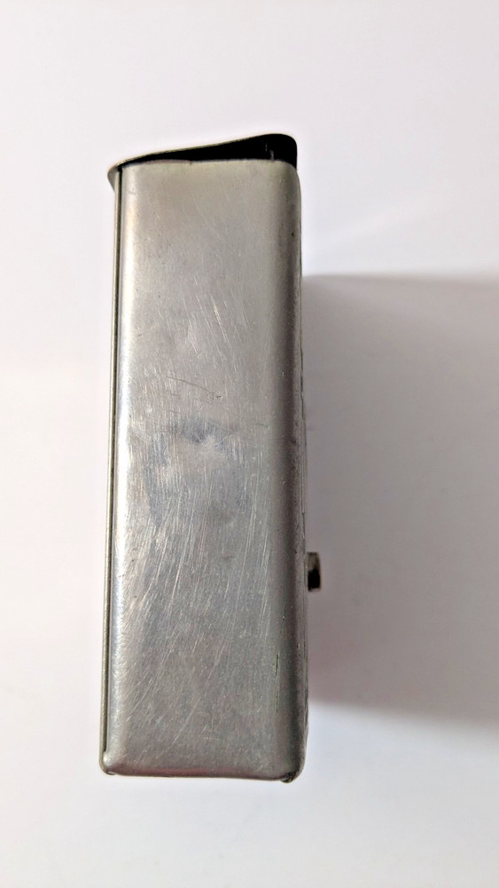 Vintage Cigarette Box Case Spring Lid Slide Button "Rare"