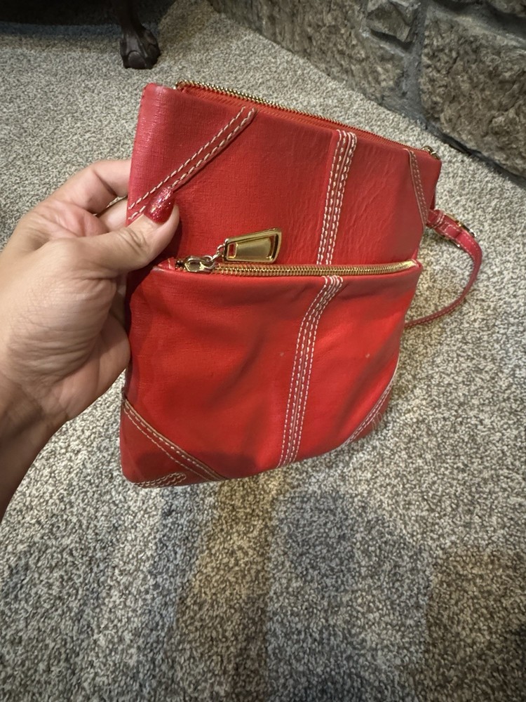 BRIGHTON Red TRENDORO Cross Body