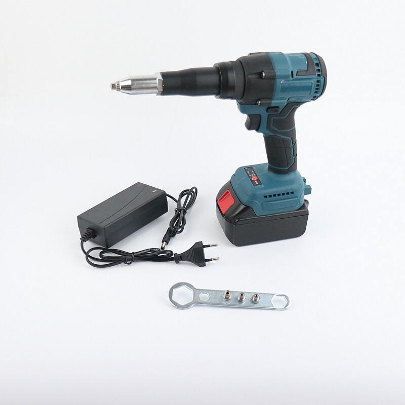Cordless Pop Rivet Tool Gun Rivnut Setting Tool Nut Setter Blind Riveter+Battery