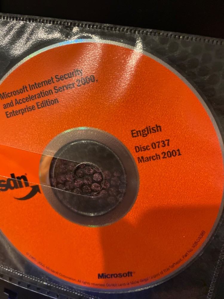 RARE AUTHENTIC & BRAND NEW Microsoft Internet Security/Acceleration Server 2000