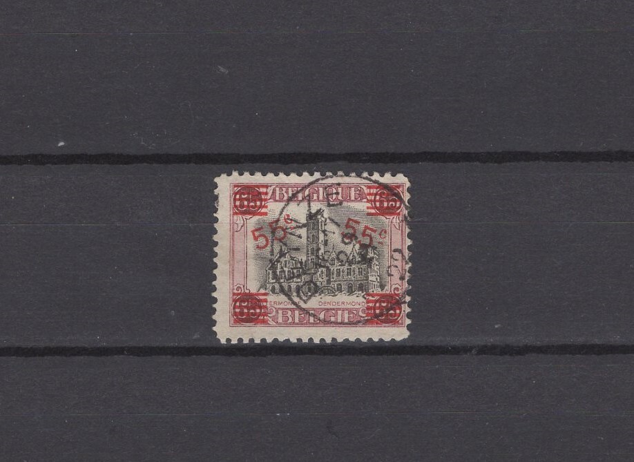 BELGIUM 1921 dendermone overprints fine used 188