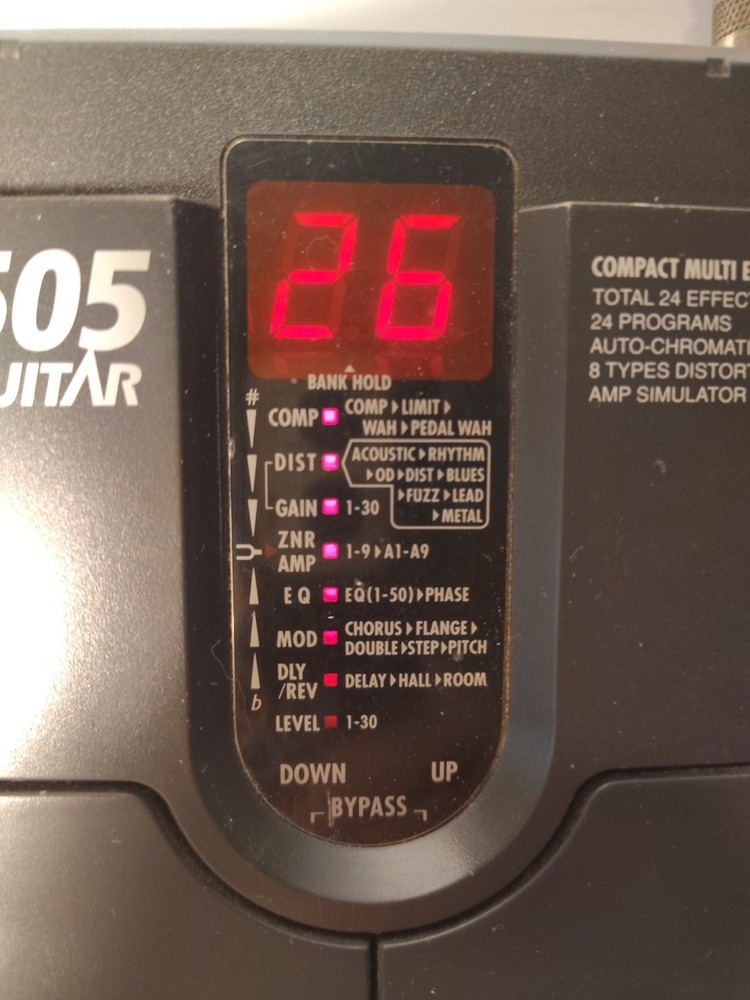 Zoom 505 World's First Multi Effects System In A Compact Pedal Tested & Working