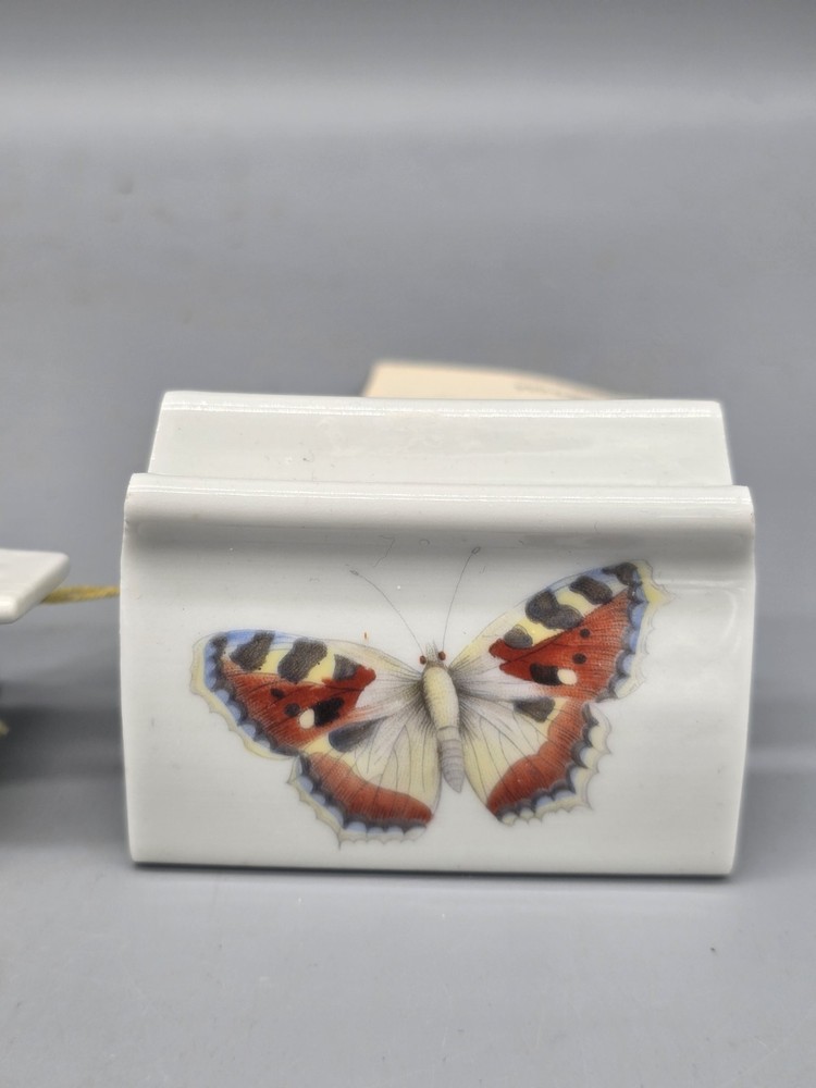 NOS Indispensable Dispenser Toothpaste Tube Roller Pair Flower Moth