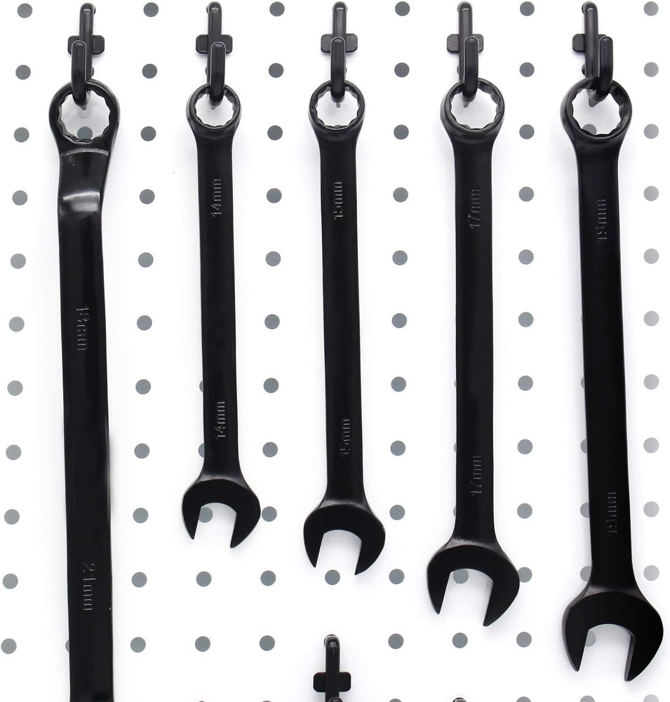 Pegboard Hooks Kit Pegboard J Hook Assortment 100PK Black Peg Hooks